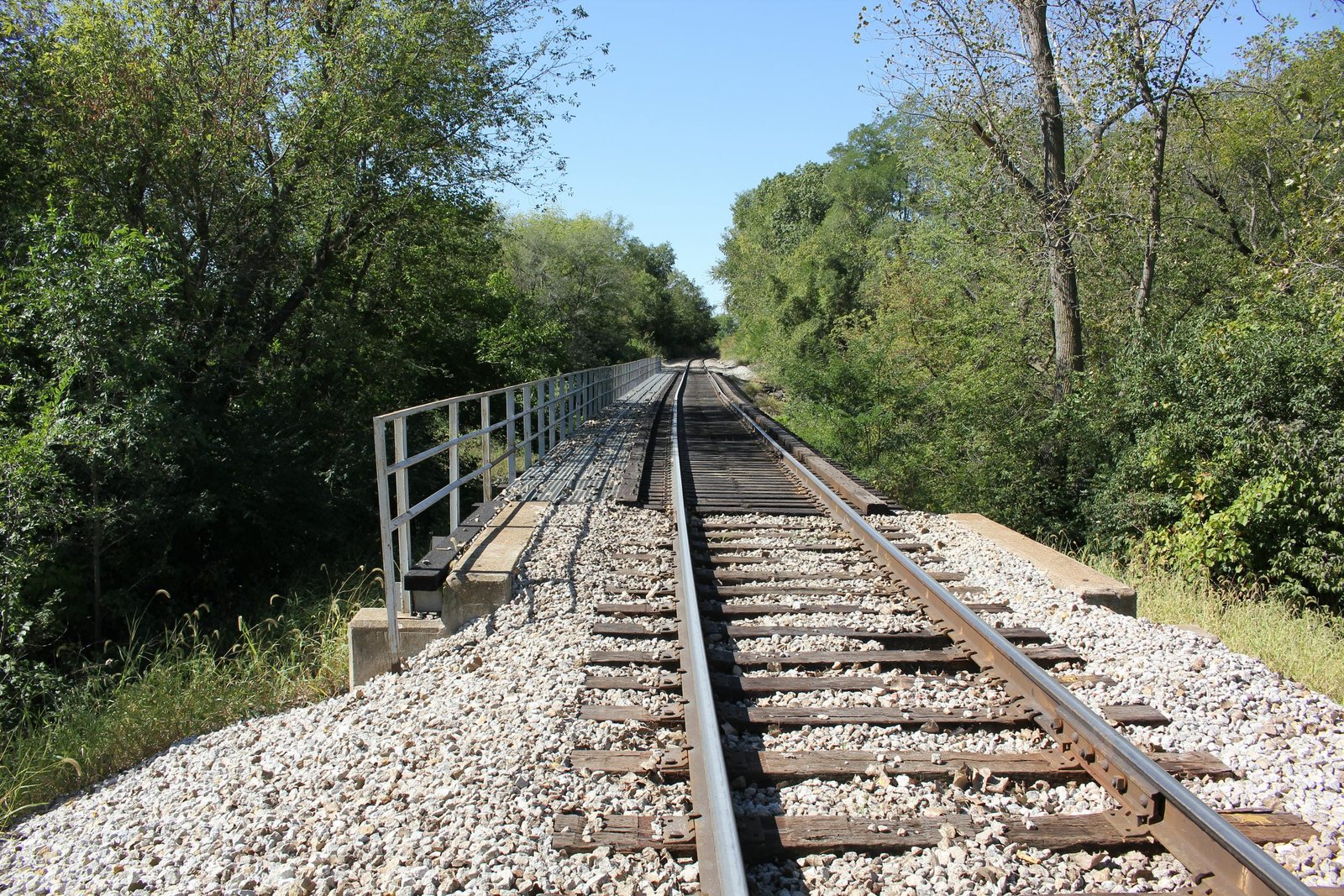 Looking west